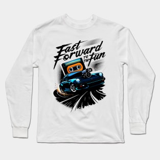 Retro Vibes, Fast Beats, and Roadside Thrills Long Sleeve T-Shirt